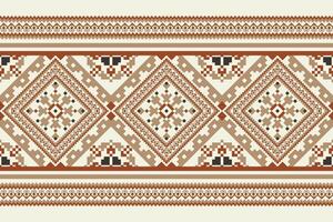 geométrico étnico oriental padronizar vetor ilustração.floral pixel arte bordado em branco plano de fundo. asteca estilo, abstrato, eslavo ornamento.design para textura,tecido,vestuário,embrulho,decoração.