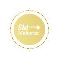 eid Mubarak festival cartão vetor