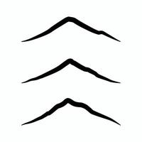 montanhas colinas silhueta clipart ilustração ícone símbolo vetor Projeto