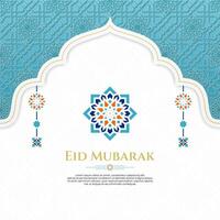 oriental cumprimento Projeto para cultura ou islâmico tema, especialmente para Ramadã ou eid Mubarak vetor