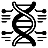 genético Engenharia futuro coisas ícone ilustração vetor