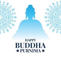 Buda jayanti, Buda purnima, e Buda dia, vesak celebração cumprimento vetor