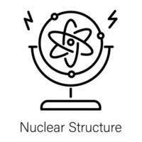 na moda nuclear estrutura vetor