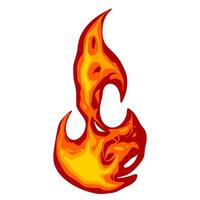 fogo desenho animado ilustração fogo arte vetor. chamas fogo vetor
