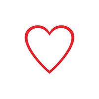 amor coração logotipo vetor modelo ilustração