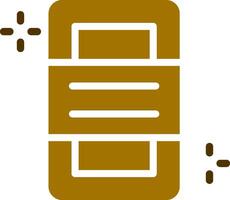design de ícone criativo de barra de ouro vetor
