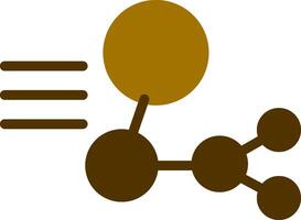 design de ícone criativo de estrutura molecular vetor