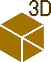 3d objeto criativo ícone Projeto vetor