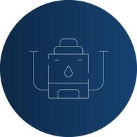 design de ícone criativo de caldeira de água vetor