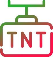 design de ícone criativo tnt vetor