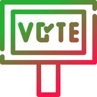 votar design de ícone criativo vetor