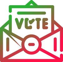 votar design de ícone criativo vetor