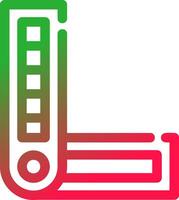 design de ícone criativo de paleta de cores vetor