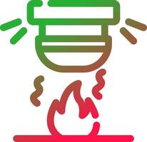 design de ícone criativo de alarme de incêndio vetor