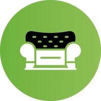design de ícone criativo de sofá vetor