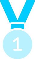 design de ícone criativo de medalha vetor