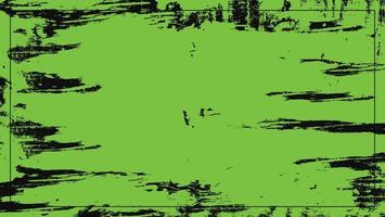 textura abstrata do grunge do quadro verde claro em fundo preto vetor