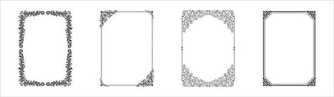 quadros decorativos e bordas definem vetor