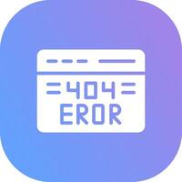 design de ícone criativo de erro 404 vetor