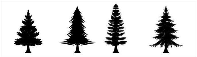 árvores de natal, conjunto de vetores