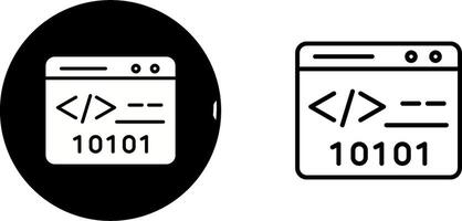 binário local na rede Internet vetor ícone