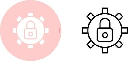 ícone de vetor de configurações de segurança