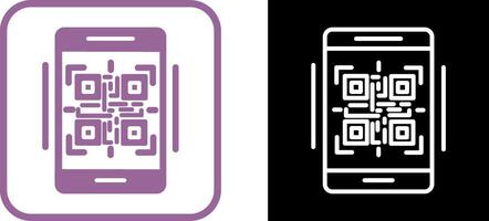 ícone de vetor de código qr