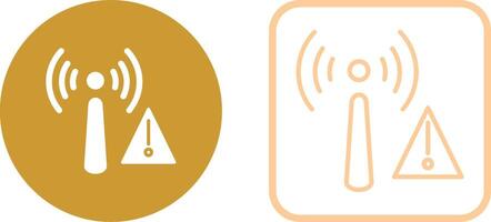 ícone de vetor de radiação não ionizante