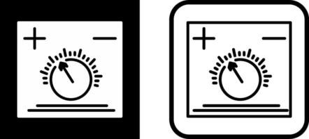 ícone de vetor de botão de temperatura