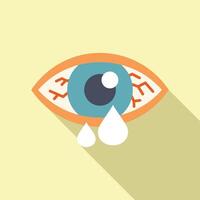 alérgico humano olho ícone plano vetor. glúten intolerância vetor