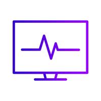 Vector ícone de ECG