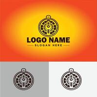 bússola logotipo ícone vetor arte gráficos para o negócio marca aplicativo ícone direção bússola logotipo modelo