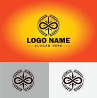 bússola logotipo ícone vetor arte gráficos para o negócio marca aplicativo ícone direção bússola logotipo modelo