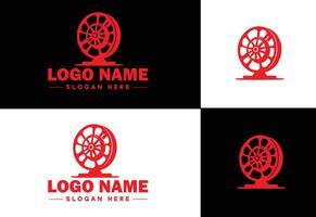 filme bobina logotipo ícone vetor para o negócio marca aplicativo ícone filme cinema teatro vídeo canal cinematografia logotipo modelo