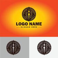 bússola logotipo ícone vetor arte gráficos para o negócio marca aplicativo ícone direção bússola logotipo modelo