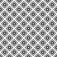 padrão abstrato sem emenda preto e branco. fundo e pano de fundo. design ornamental em tons de cinza. vetor