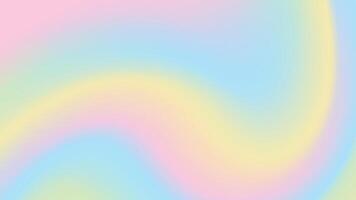 iridescente fluido gradiente fundo. borrado onda pastel cor roxo, rosa, azul, verde, amarelo. vetor ilustração