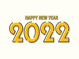 design de logotipo de conceito criativo de 2022 cartazes de feliz ano novo. modelos com logotipo da tipografia 2022 para celebração e decoração de temporada. na moda minimalista para branding, capa, cartão, banner. vetor