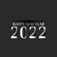 2022 design de texto do logotipo de feliz ano novo. Modelo de design de 2022 números. coleção de 2.021 símbolos de feliz ano novo. ilustração vetorial vetor