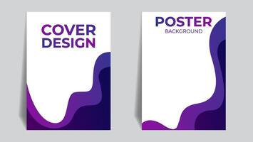 roxa gradiente poster ou cobrir Projeto com papel estilo. vetor ilustração