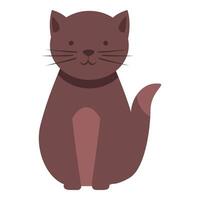 Cuidado animal animal gato ícone desenho animado vetor. animal amizade vetor