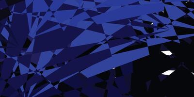 padrão de vetor azul escuro com formas abstratas.