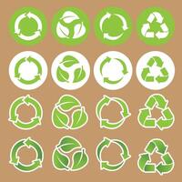 reciclar reuso reduzir logotipo Projeto para decorar terra dia meio ambiente vetor