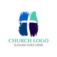 cristão Igreja logotipo Projeto vetor