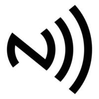 nfc tecnologia ícone conjunto - sem fio comunicação símbolos vetor