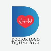 médico logotipo Projeto vetor