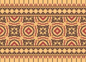 floral Cruz ponto bordado.geométrico étnico oriental desatado padronizar tradicional plano de fundo. asteca estilo abstrato vetor ilustração.design para textura, tecido, roupas, embrulho, decoração, impressão.