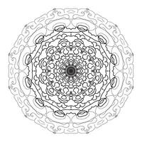 Preto vetor mandala