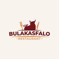 bulakasfalo carne delicioso restaurante logotipo Projeto elemento vetor , adequado para o negócio carne restaurante bastão