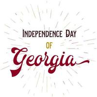 dia da independência da georgia vetor